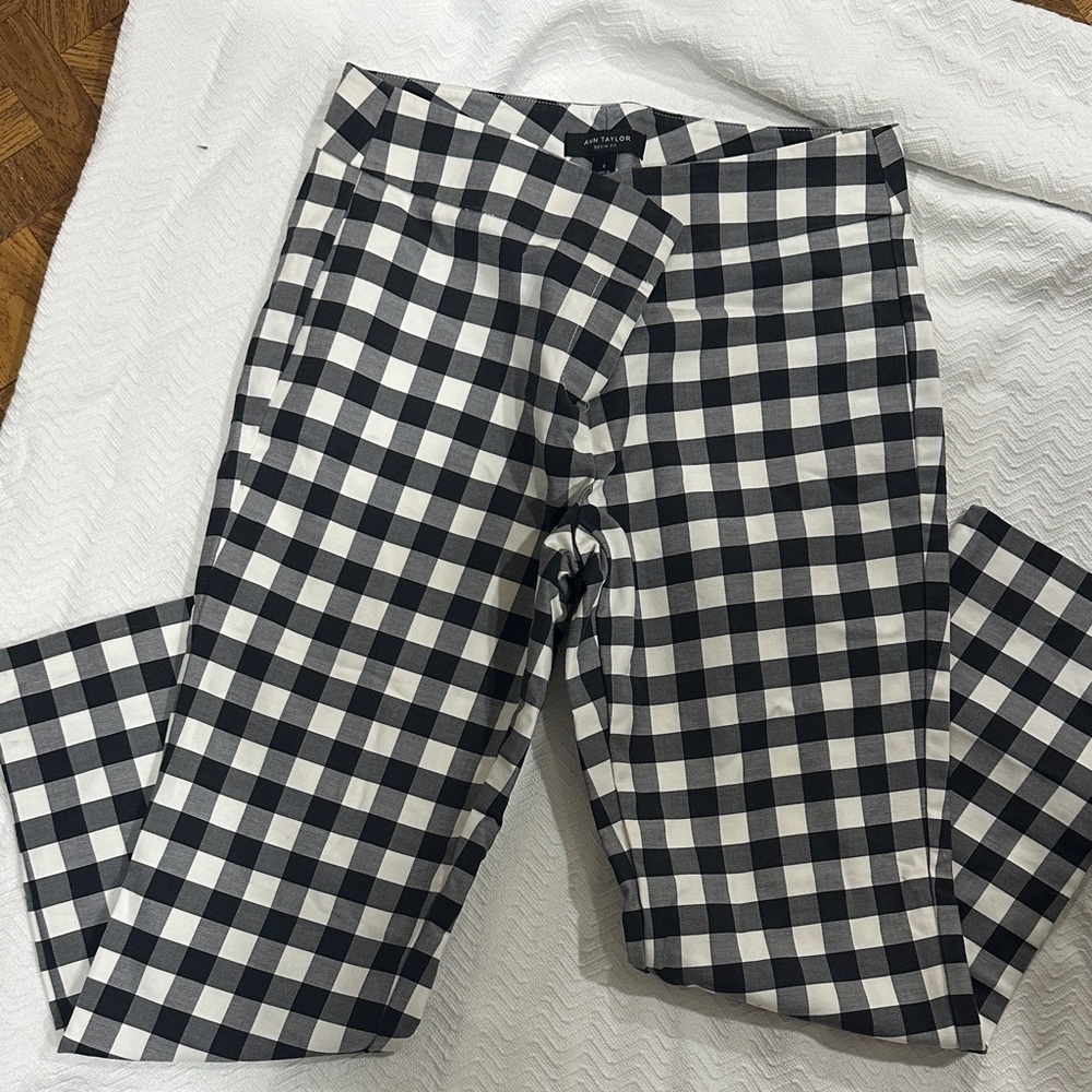 Black and White Checkered Pants